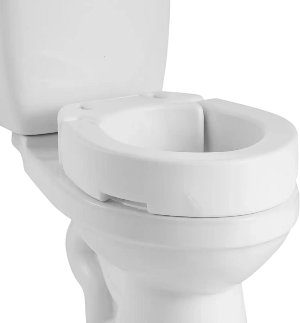VEVOR Raised Toilet Seat, 300 lbs Load Capacity, 3.5-Inch Lift Height, Commode Elevated Toilet Seat Riser with Enlarged Opening for Seniors, Elderly, Handicap, Disabled, and Adults, Fits Round Bowl