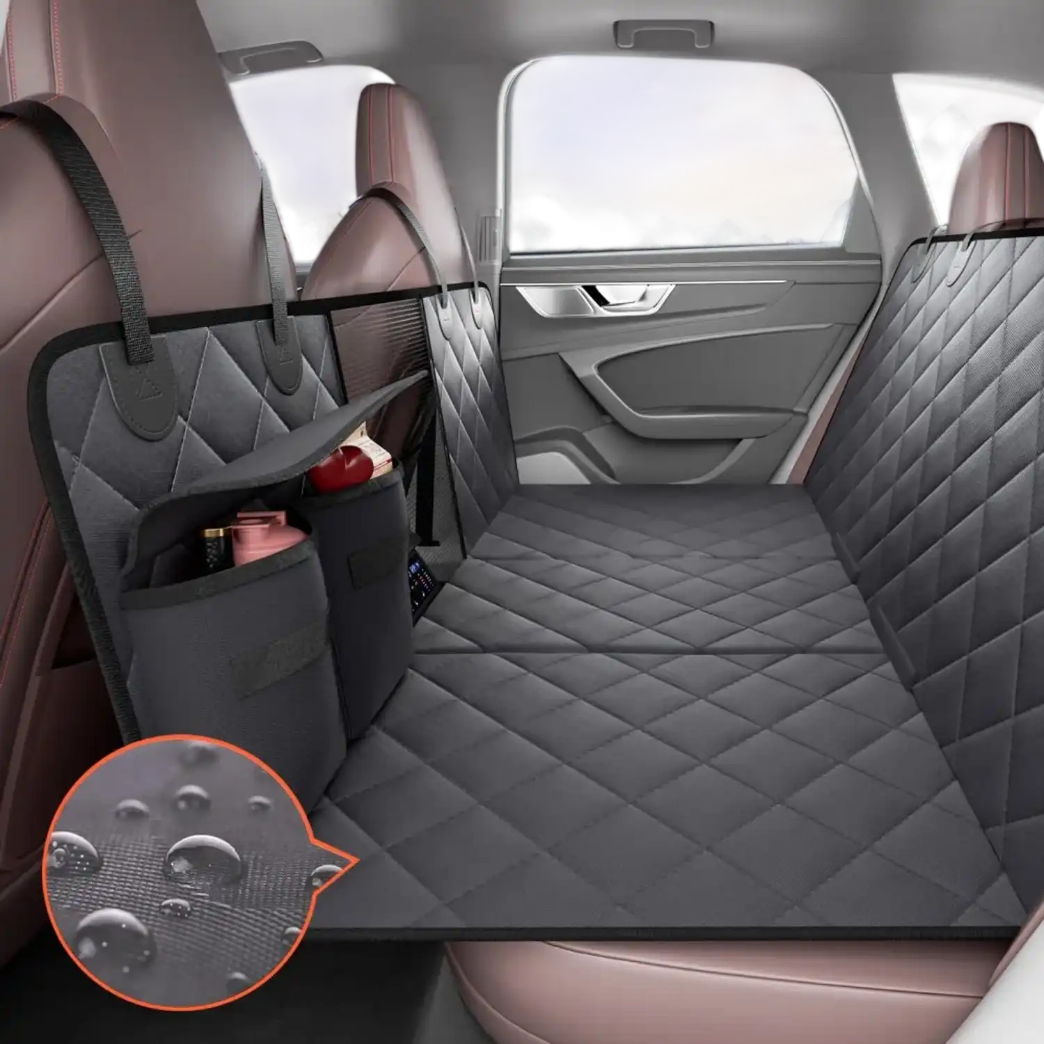 Vevor Dog Car Seat Cover Back Seat Extender Waterproof 54
