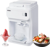 VEVOR Commercial Ice Shaver Crusher, 220lbs Per Hour Electric Snow Cone Maker with 4L Ice Cube Box, 350W 1500RPM Tabletop Shaved Ice Machine for Parties Events Bar, Home and Commercial Use (White)