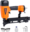 VEVOR Pneumatic Staple Gun, 16 Gauge 7/16-inch Medium Crown Pneumatic Stapler 1" to 2" Length, 70-120PSI Heavy Duty Air-Powered Staple Gun for Roof Decking, Wall Sheathing, Fencing and Subflooring