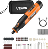 VEVOR 73-Piece Cordless Rotary Tool Kit, DC4V Portable Mini Power Rotary Tool, 5-Level Speed 7000-20000 RPM Multi-Purpose DIY Tools for Engraving, Sanding, Polishing, Carving, Cutting, DIY Crafts