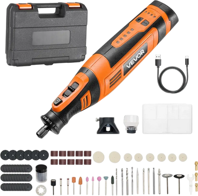 Vevor Cordless Rotary Tool Kit 136-Piece DC8V 5-Speed Portable Mini Power Tool New