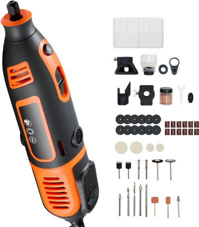 Vevor Rotary Tool 51-Piece 200W Corded Mini Power Kit New