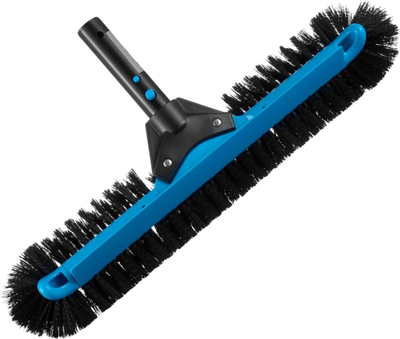 VEVOR Pool Brush Head, 20 Inch Scrub Brushes with Nylon Bristles and Aluminum Pole Connector, Heavy Duty Curved Brush Head for Cleaning Inground/Above Ground Swimming Pool Walls, Pole Not Included