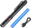 VEVOR 5.9 Inch Rechargeable Penlight, 300 lumens 3 Lighting Modes Pocket Pen Light, Adjustable Focus, IP44 Waterproof, Aluminum Alloy for Camping, Reading, Repairing, Night Walking