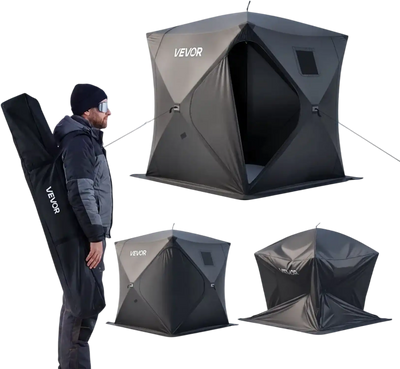 Vevor Ice Fishing Tent Pop-Up Portable Shelter 3-4 Person 71 x 71 x 79
