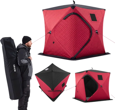 Vevor Ice Fishing Tent Pop-Up Insulated Shelter 3-4 Person 71