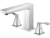 VEVOR Roman Tub Faucet, 3 Hole Waterfall Bathtub Faucet, Bath Tubs Faucets Set with 2 Handles, Roman Tub Faucets Deck Mount for Pet Washing, Baby Care, Adult Bathing, Silver, Right-Angle Tub Faucet