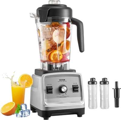 VEVOR Blender for Smoothies, 85 oz 1400W, Professional Blender with Powerful Motor, Multi-Functional Food Processing Blender with 2 Cups for Smoothie/Milkshake/Juice, Fits for Kitchen