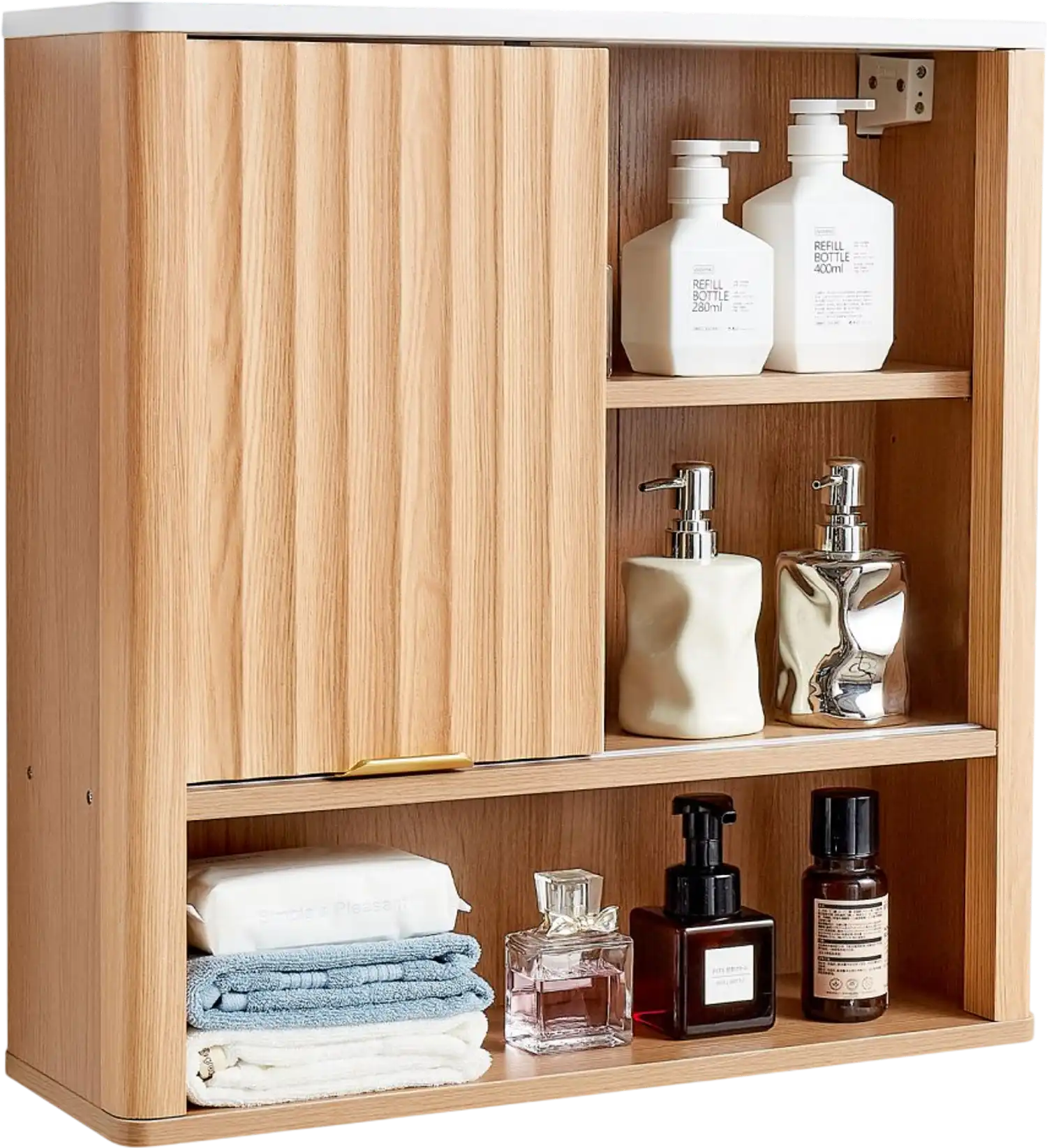 Vevor Medicine Cabinet Bathroom Wall Cabinet with Door and Adjustable Shelf New