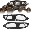 VEVOR Cab Enclosure Upper Doors, Compatible with Can-Am Maverick X3 MAX 4-Seater 2017-2024, Soft Upper Doors, Windproof Upgraded Zipper UTV Soft Side Window Kit, Work with Roof and Partial Windshields
