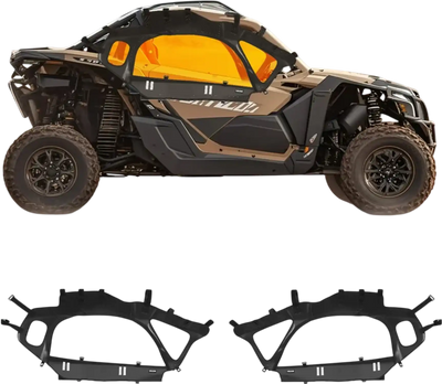 Vevor UTV Cab Enclosure Upper Doors for Can-Am Maverick X3 2-Seater 2017-2025 New