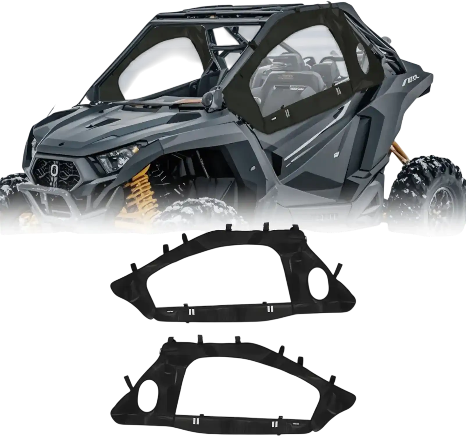 Vevor UTV Cab Enclosure Upper Doors for Polaris RZR PRO XP Turbo R 2020-2024 New