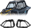 VEVOR Cab Enclosure Upper Doors, Compatible with Polaris RZR XP 1000/XP Turbo 2014-2023, Soft Upper Doors, Windproof Upgraded Zipper UTV Soft Side Window Kit, Work with Side Mirrors and Windshields