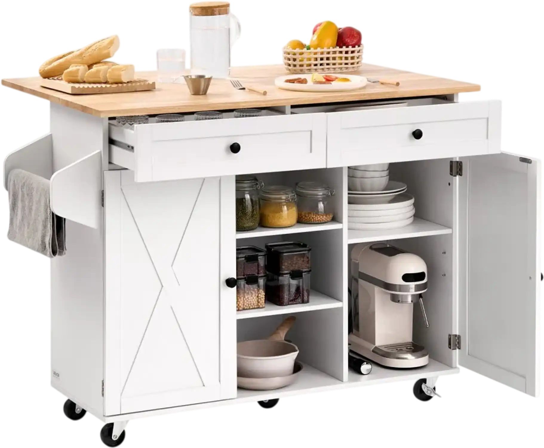 Vevor Kitchen Island Cart 52