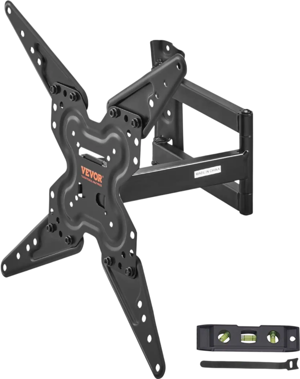 VEVOR Full Motion TV Mount Fits for Most 26-55 inch TVs, Swivel Tilt Horizontal Adjustment TV Wall Mount Bracket with Articulating Arm, Max VESA 400x400mm , Holds up to 99 lbs