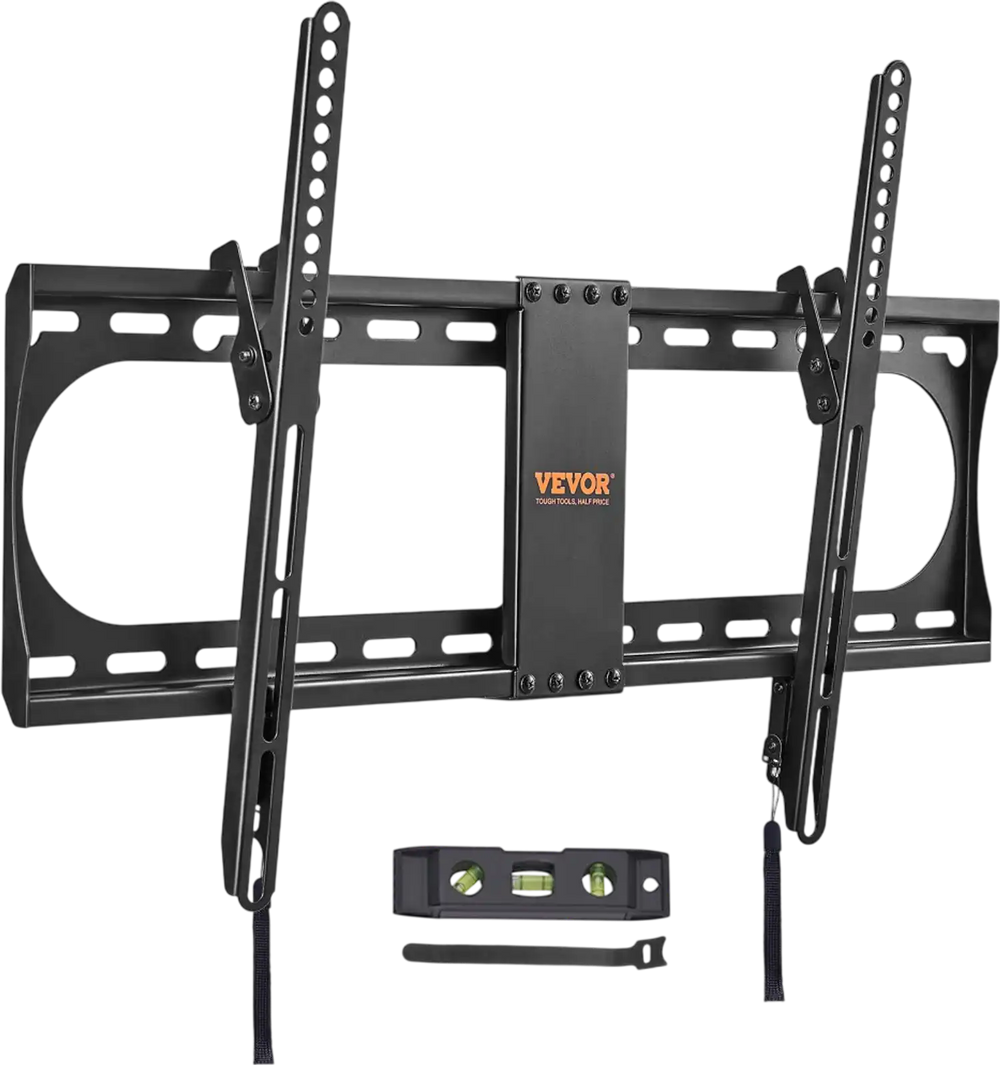 VEVOR Universal TV Wall Mount, Low Profile TV Mount Fits for Most 37-70 inch TVs, Tilt Wall Mount TV Brackets, Max VESA 600x400mm, Holds up to 132 lbs