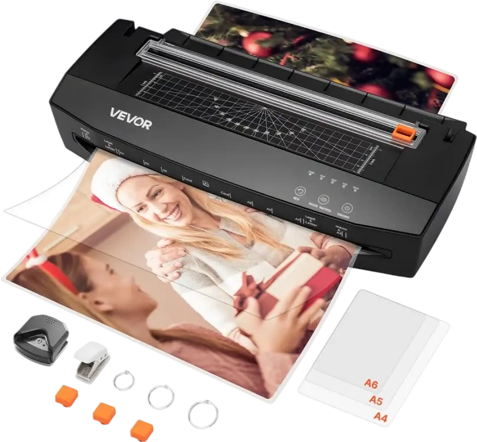 Vevor Laminator Machine A3 Hot & Cold 10 Mil 1-Min Warm-Up Black New