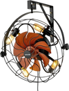 VEVOR Wall Mounted Fan with Lights, 21 inch Wall Mount Fan with Remote, 6 Speeds Plug in Wall Fan, Timer, 360°Adjustable Tilt for Bedroom,Garage,Workshop (Compatible 4 E26 Bulb Sockets,No Bulb)