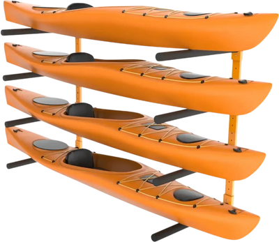 Vevor Wall Kayak Storage Rack 4-Capacity Wall Mounted Holders New