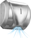 VEVOR Hand Dryer, 1800W Bathroom Air Hand Dryer, Automatic High Speed with HEPA Filter, Fast Drying, Heavy Duty Brushed Stainless Steel, AC110-120V Commercial Wall Mounted for Restroom, Hotel, Office