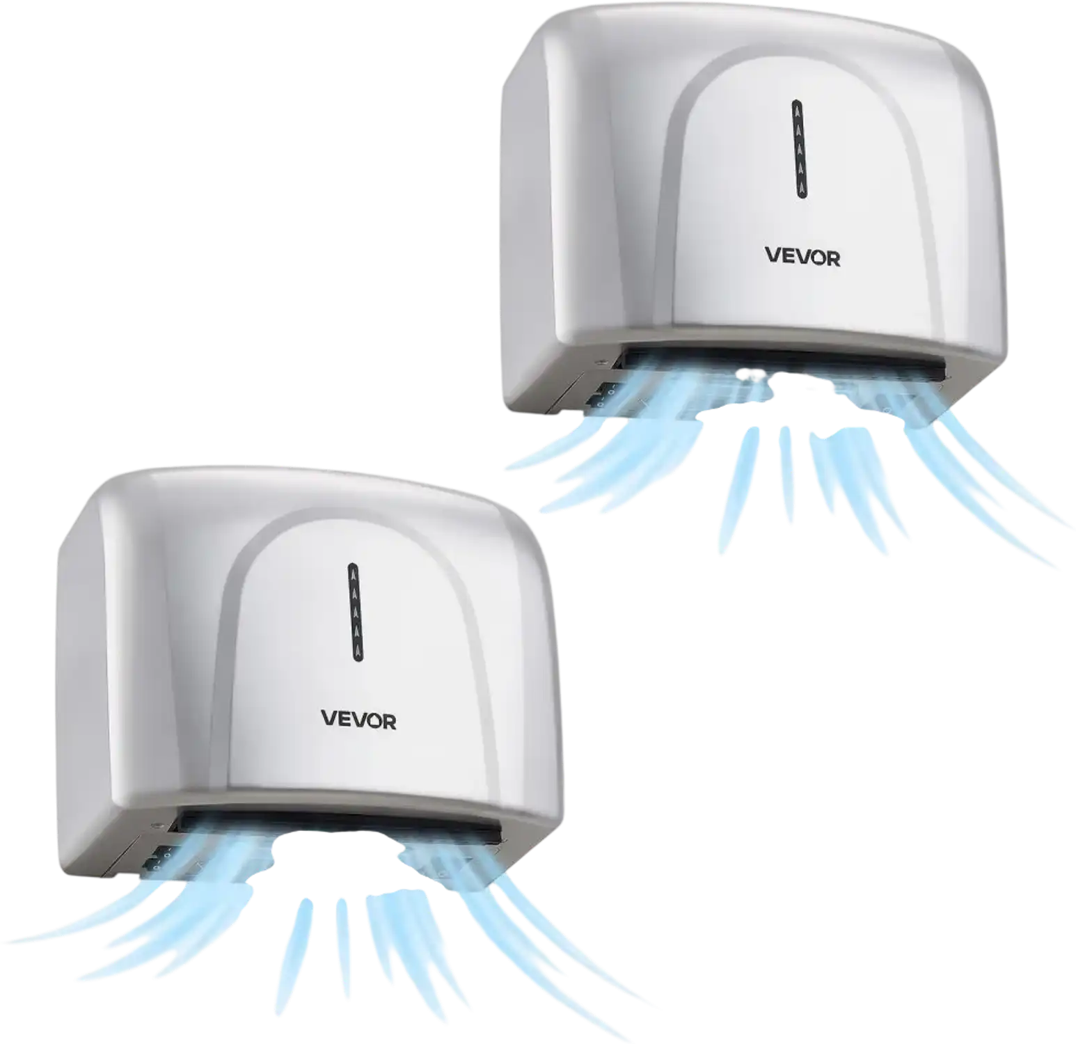 Vevor Hand Dryer 2-Pack 1300W Automatic Wall Mounted HEPA Bathroom Air Dryer New