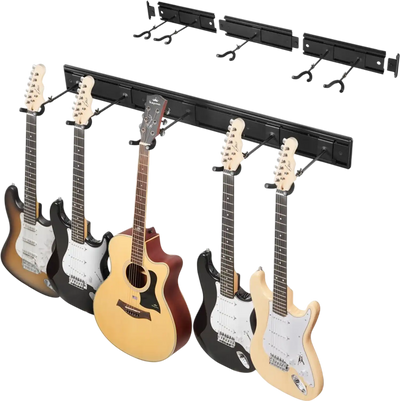 Vevor Guitar Stand 5-Space Wall-Mounted Foldable Rack New