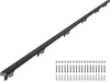 VEVOR Wall Mounted Stair Handrail, 15ft Black Aluminum Staircase Handrail Indoor, 250lbs Load Capacity, Industrial Railing Hand Rail for Steps, Square Tube for Loft Porch Deck, 6 Sections