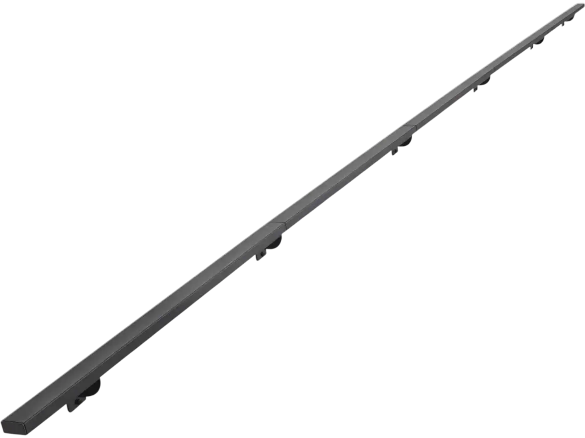 Vevor Handrail 15' Wall-Mounted Stair Handrail Black Metal Railing New