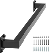 VEVOR Wall Mounted Stair Handrail, 3ft Black Iron Staircase Handrail Indoor, 250lbs Load Capacity, Industrial Railing Hand Rail for Steps, Square Tube for Loft Porch Deck, 2 Sections