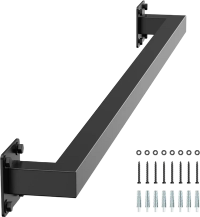 Vevor Handrail 4' Wall Mounted Stair Railing Black Iron New