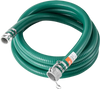 VEVOR Suction Hose, 2 in x 20 ft, Green High Quality Hose, with Camlock Connectors, and Aluminum Fittings, Fit Various Pumps, for Sewage Treatment, Water Transportation and More Agricultural Purposes