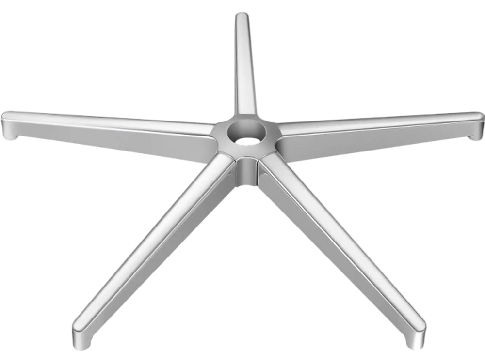 VEVOR Office Chair Base Replacement, 28", 2500 lbs Static Load Capacity, Heavy Duty Universal Computer Desk Chair Stool Base Part with Reinforced Metal Legs, Desk Chair Base Replacement Parts, Silver