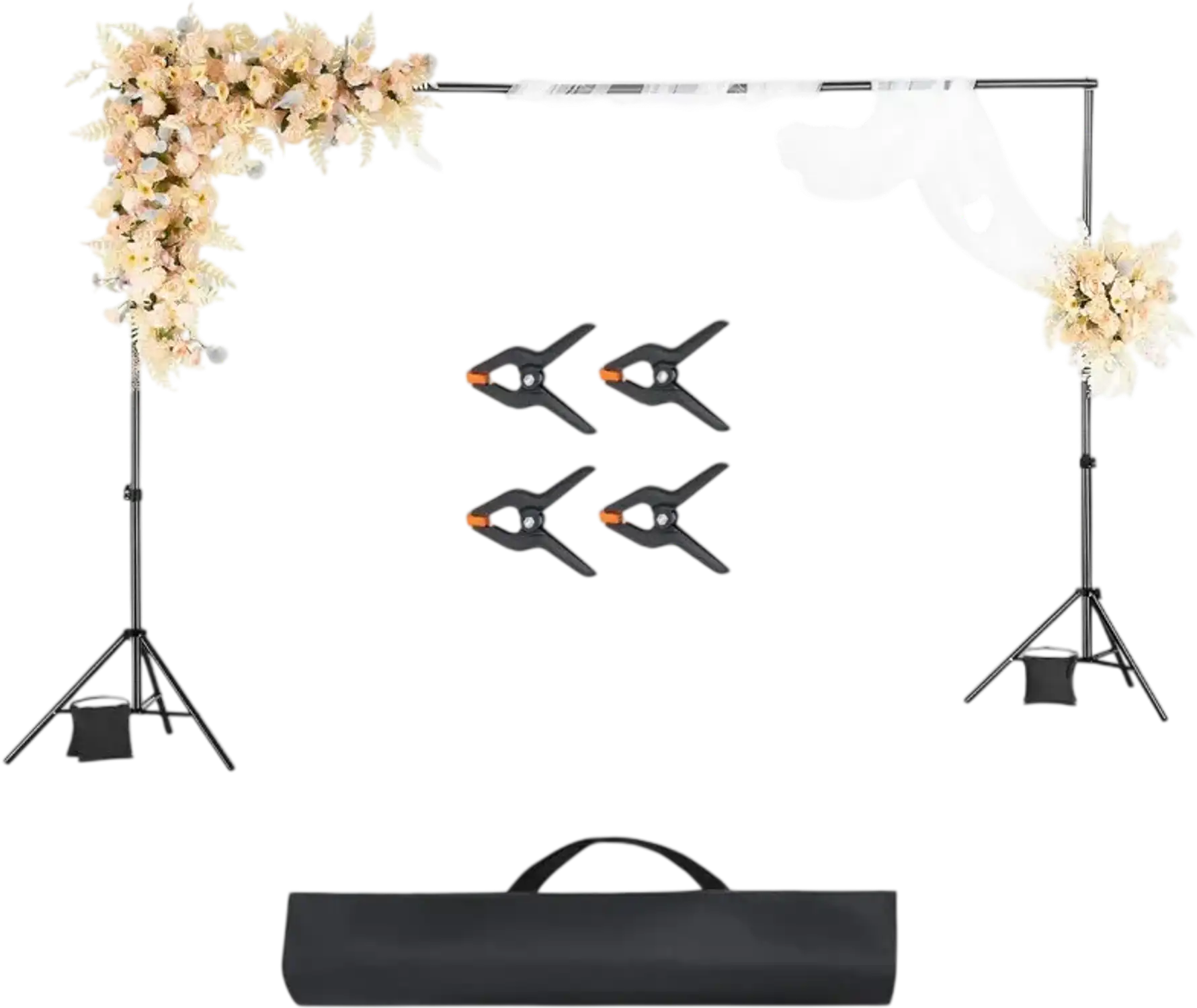 Vevor Backdrop Stand Adjustable 6.5' x 10' Photo Background Kit New