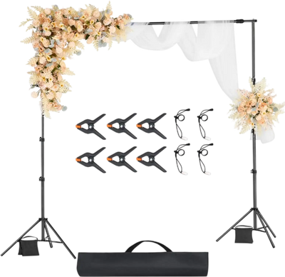Vevor Backdrop Stand Adjustable Photo Background Kit New