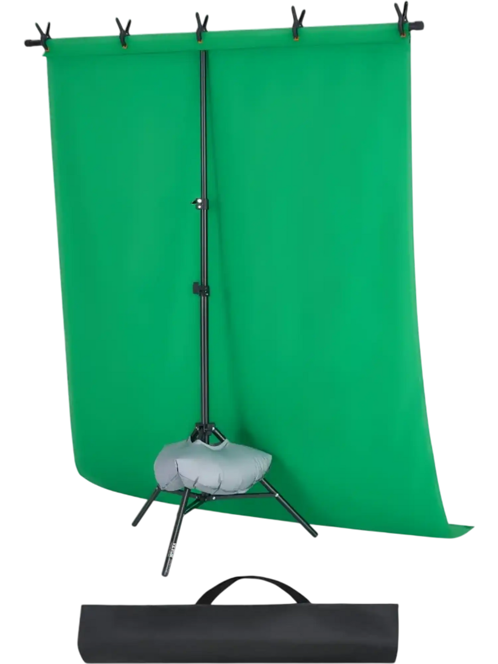 VEVOR Backdrop Stand, 5 x 6.5 ft Adjustable Photo Backdrop Stand Kit, Portable Background Backdrop Stand with 3 Crossbars, Heavy Duty Projector Screen Stand, for Wedding, Photo Video Studio & Party