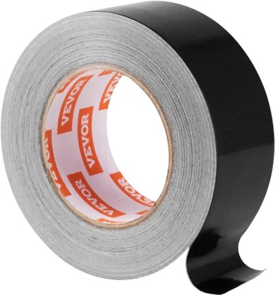 VEVOR Duct Tape, 1.88 in x 35 Yards, 1-Pack, Waterproof and Temperature-Resistant, No Residue Strong Adhesive Heavy Duty Duct Tape, Tear by Hand, for Indoor and Outdoor Repairs, All Weather, Black