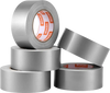 VEVOR 5-Pack Duct Tape, 2 in x 30 Yards, No Residue Strong Adhesive Waterproof Temperature-Resistant Heavy Duty Duct Tape, Tear by Hand, for Indoor Outdoor Repair, Industrial, All Weather, Sliver