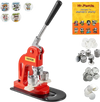 VEVOR Button Maker Machine, 32 mm (1.25 inch) Badge Punch Press Kit, Children DIY Gifts Pin Maker, Button Making Supplies with 500pcs Button Parts & Circle Cutter & Magic Book