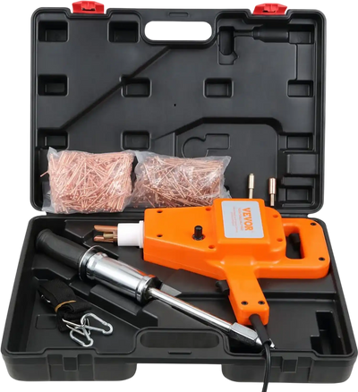 VEVOR Stud Welder Kit, 1600A Stud Welder Dent Repair Kit, 800VA Spot Welder Stud, 110V Welder Stud Kit, Stud Gun Dent Puller Kit with Complete Accessories, Dent Welder Repair for Auto Body Repairing