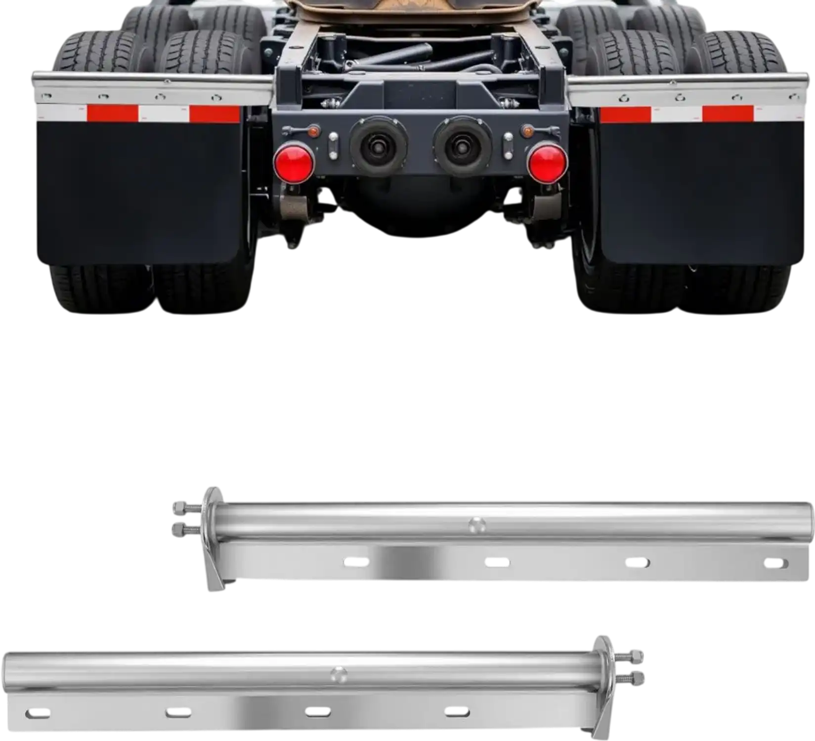 Vevor Mud Flap Hangers Straight Spring Loaded Semi Truck 1-1/8