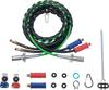 VEVOR 12FT Semi Truck Air Lines Kit with 2PCS Glad Hands, 3-in-1 Air Hoses & 7 Way ABS Electric Power Line, with 2PCS Gladhand Handles, 4PCS Seals and Tender Spring Kit for Semi Truck Trailer Tractor