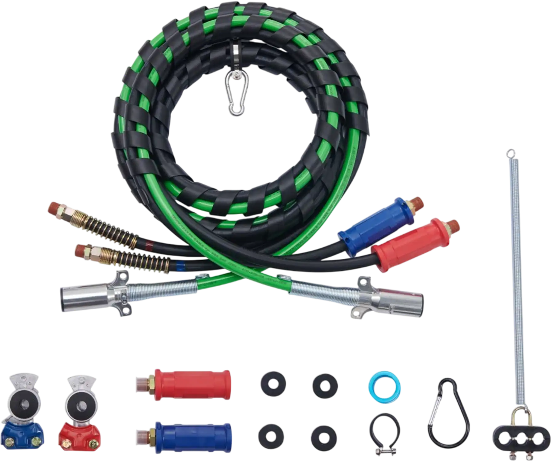 Vevor Semi Truck Air Lines Kit 15' 3-in-1 with Glad Hands and 7-Way ABS Power Line New