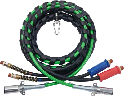 Vevor Air Lines Kit 12' 3-in-1 Semi Truck Trailer Tractor ABS Power Line Hose Assembly New