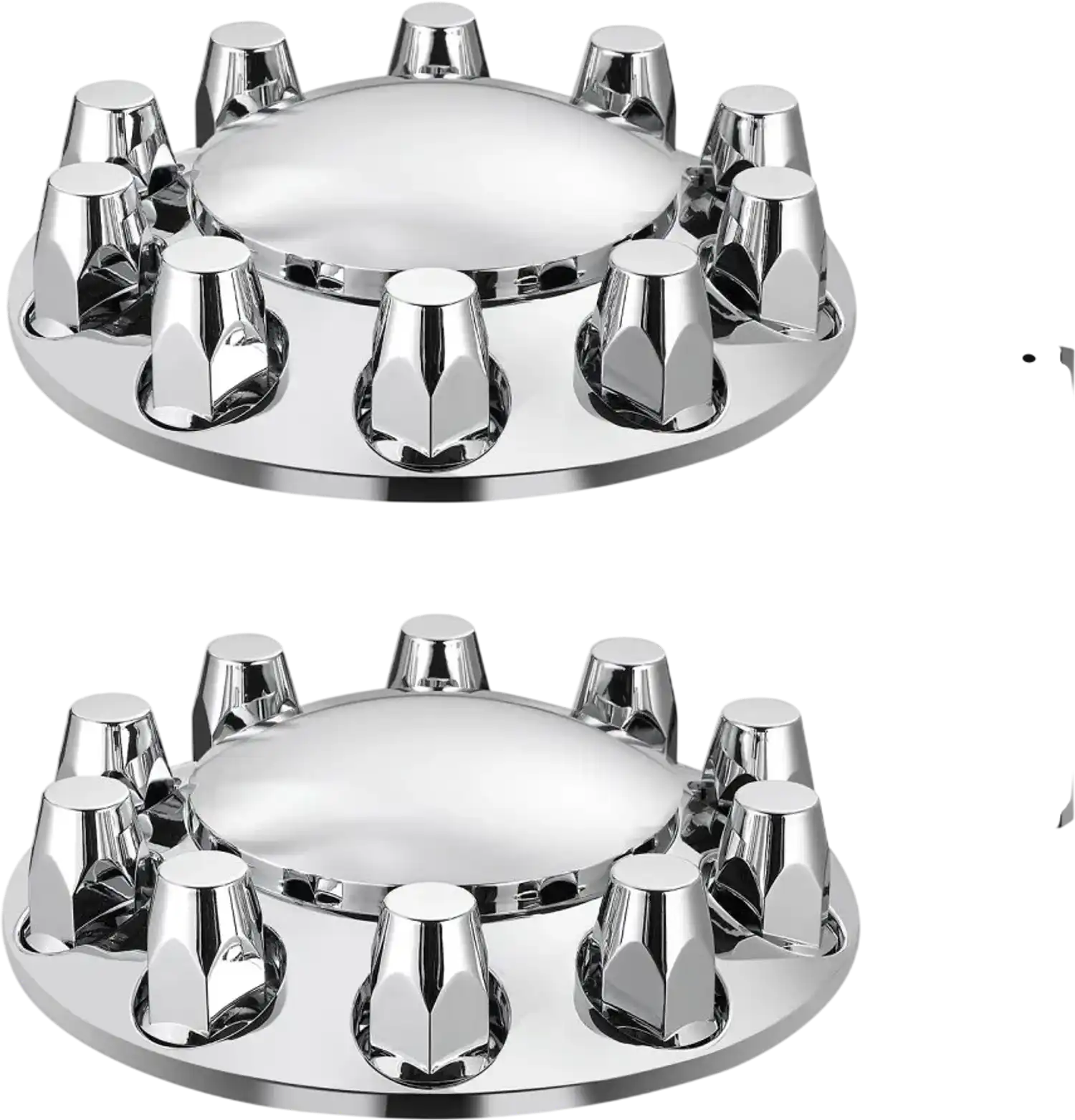 Vevor Front Axle Cover Kit Semi Truck Dome Wheel Covers New