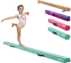 VEVOR 8FT Folding Balance Beam for Kids, 200LBS Stable Support Gymnastics Floor Beam with Non-Slip Mats, Gymnastics Training Equipment with Anti-Slip Bottom and Carrying Bag for Home Gym, Mint Green