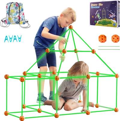 Vevor Fort Building Kit Glow-in-the-Dark STEM Tent Construction Toy New