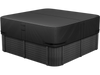 VEVOR Outdoor Hot Tub Cover, 93 x 93 x 20 Inch Weatherproof and Waterproof Hot Tub Cover Protector, 600D Heavy Duty Oxford Fabric and 950N Tearing Strength, Square Spa Covers for Hottub, Black