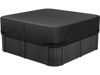 VEVOR Outdoor Hot Tub Cover, 80 x 80 x 20 Inch Weatherproof and Waterproof Hot Tub Cover Protector, 600D Heavy Duty Oxford Fabric and 950N Tearing Strength, Square Spa Covers for Hottub, Black