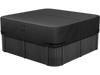 VEVOR Outdoor Hot Tub Cover, 95 x 95 x 20 Inch Weatherproof and Waterproof Hot Tub Cover Protector, 600D Heavy Duty Oxford Fabric and 950N Tearing Strength, Square Spa Covers for Hottub, Black